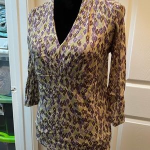 AXcess Top Green & Purple Hues - size L